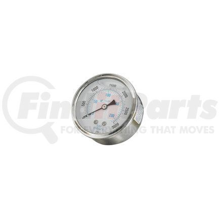 P562710 by DONALDSON - Hydraulic Pressure Gauge - 2.80 in. dia., Center Back, 1/4 NPT thread size, BAR: 0 - 125 / PSI: 0 - 2000 Pressure Range