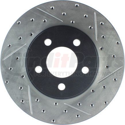 127.61072L by STOPTECH - Sport Drilled & Slotted Brake Rotor, Front Left