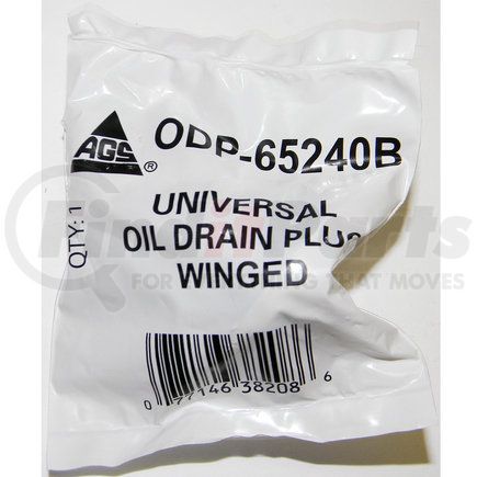 ODP-65240B by AGS COMPANY - Accufit Oil Drain Repair Plug Winged Universal, 1 per Bag