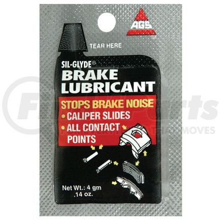 BK-1A by AGS COMPANY - Sil-Glyde Silicone Brake Lubricant, Pouch, 4 g, 1000