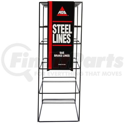 BLD-1 by AGS COMPANY - Floor Display, Steel Brake Lines Domestic or Import , No Lines