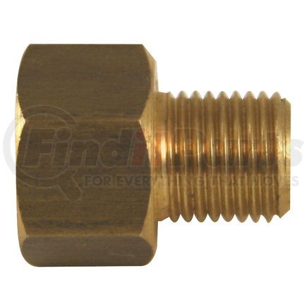BLF-17 by AGS COMPANY - Brass Adapter, Female(1/2-20 Inverted), Male(7/16-24 Inverted), 10/bag