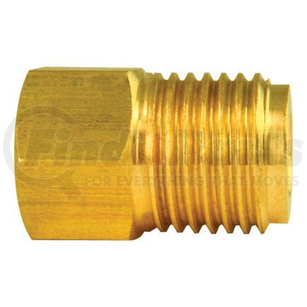 BLF-25B by AGS COMPANY - Brass Adapter, Female(7/16-24 Inverted), Male(9/16-18 Inverted), 1/bag