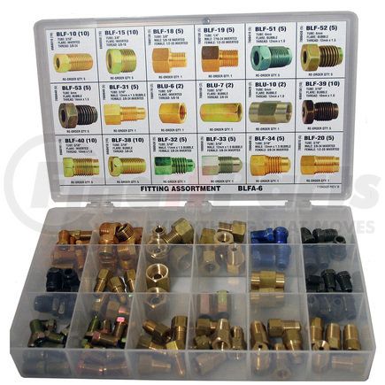 BLFA-6 by AGS COMPANY - Tube Nut, Union, Adapter Fitting Assortment, 18 SKU, BLFA-6