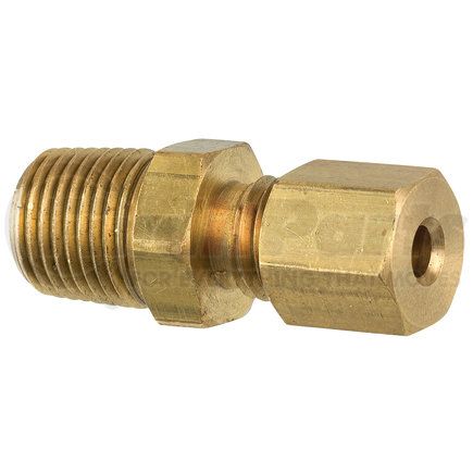 CF-10B by AGS COMPANY - Brass Compression Connector, 1/8 Tube, Male (1/8-27 NPT), 1/bag