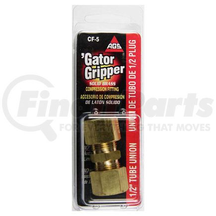CF-5 by AGS COMPANY - Brass compression union, 1/2, 1/card