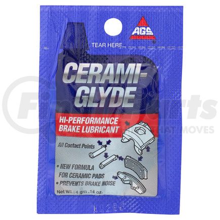 CM-1 by AGS COMPANY - Cerami-Glyde Silicone Brake Lubricant, Pouch, 4 g, 100