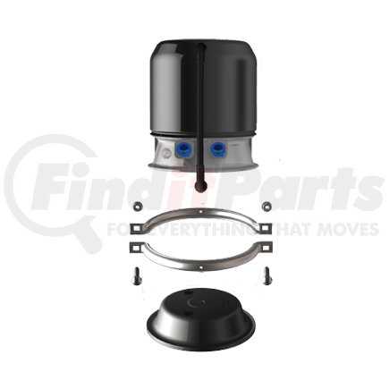 MJS3024ET008 by MGM BRAKES - Air Brake Spring Brake - MJS3024ET Series, Piggyback Plus Kit, 3" Stroke