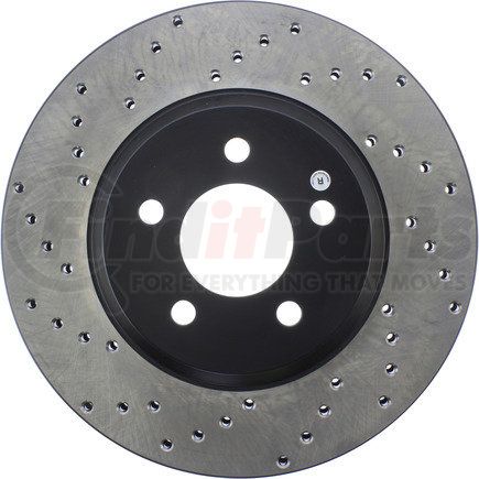 128.61086R by STOPTECH - Sport Cross Drilled Brake Rotor, Front Right