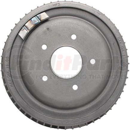 18B28 by ACDELCO - Brake Drum - Rear, Turned, Cast Iron, Regular, Finned Cooling Fins