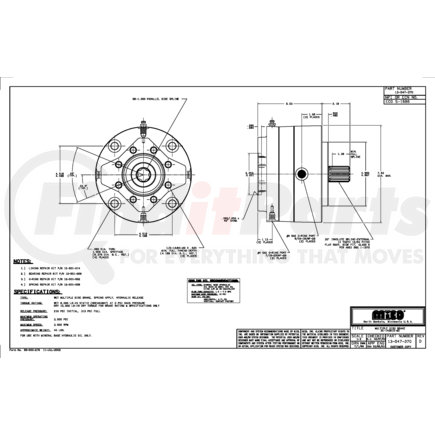 13-547-370 by MICO - 3C-140612-MZ Multiple Disc Brake