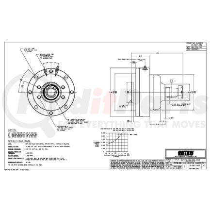 13-587-002 by MICO - WH-501415-M Multiple Disc Brake - Wheel Brake