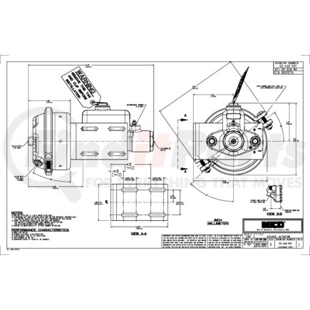 02-460-501 by MICO - Multi-Purpose Actuator - Air/Hyd Actuator