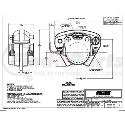 02-520-260 by MICO - DISC BRAKE