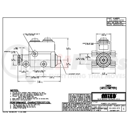 03-020-572 by MICO - Brake Master Cylinder