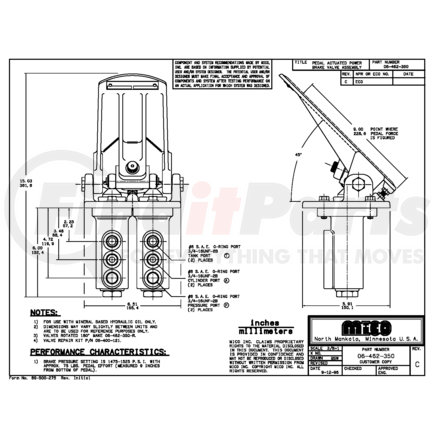 06-462-350 by MICO - Pedal Actuated Pressure Modulating Valve