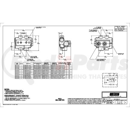 06-463-110 by MICO - ACV-SMN-LSB-116-141-11 Load Sensing Accumulator Charging Valve