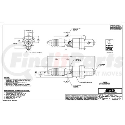 06-460-656 by MICO - Boosted Open Center Master Cylinder