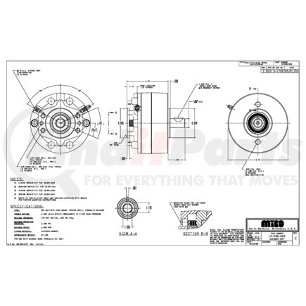 13-538-026 by MICO - 3A-101035-M Multiple Disc Brake