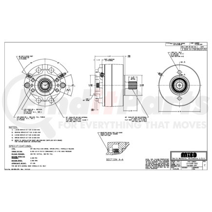 13-538-320 by MICO - 3A-141490-M Multiple Disc Brake