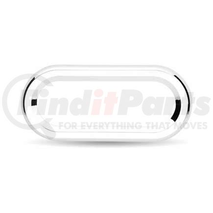 TBEZ-OLR by TRUX - Light Bezel - 6" Oval, Stainless Steel, with Security Lock