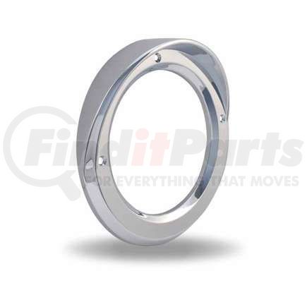 TBEZ-4CH2 by TRUX - Bezel, 4", Chrome, Plastic, Visor