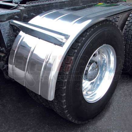 TFEN-H27 by TRUX - Fender, Half, 60" Ribbed, Rolled Edge (25"-35"), 16 Ga.