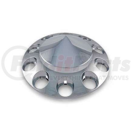 THUB-FRPNP by TRUX - Wheel Accessories - Hub Cover, Front, Pointed Chrome, Plastic, with Holes, for Nut Cover