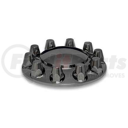 THUB-FRP33B by TRUX - Wheel Accessories - Hub Cover, Front, Black Chrome, Plastic, with 33mm Threaded Nut Covers