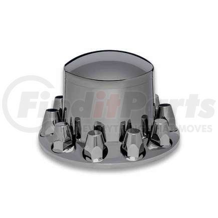 THUB-RP33B by TRUX - Wheel Accessories - Hub Cover, Rear, Black Chrome, Plastic, with 33mm Threaded Nut Covers
