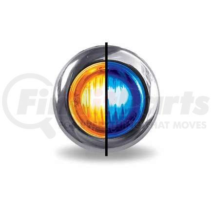 TLED-BX3AB by TRUX - Marker Light, Mini Button, Dual Revolution, Amber/Blue, LED