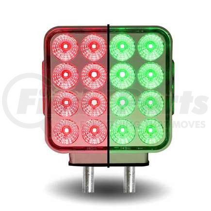 TLED-SDXG by TRUX - Turn Signal Light - Double Face LED, Double Post, 38 Diodes, 12V, Amber/Red/Green