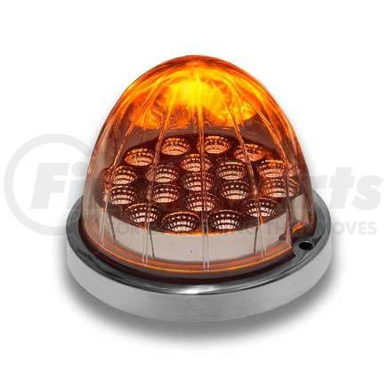 TLED-WCA by TRUX - Turn Signal & Marker Watermelon Light, LED, Clear, Amber, with Reflector Cup & Locking Ring