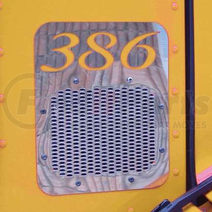 TP-1119 by TRUX - Fresh Air Intake Cover, with Logo, for Peterbilt 386