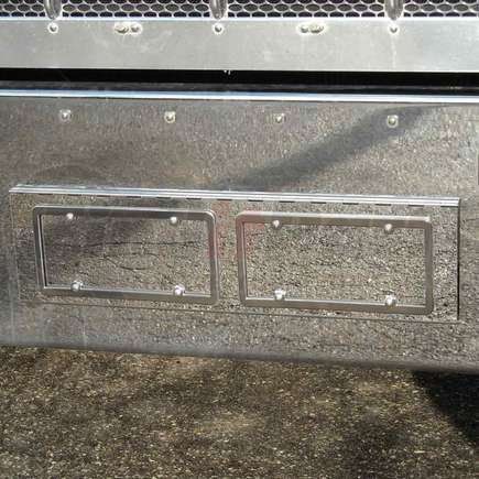 TP-1702 by TRUX - License Plate/Tag Swing Plate, 2 Plates, for Peterbilt 388/389