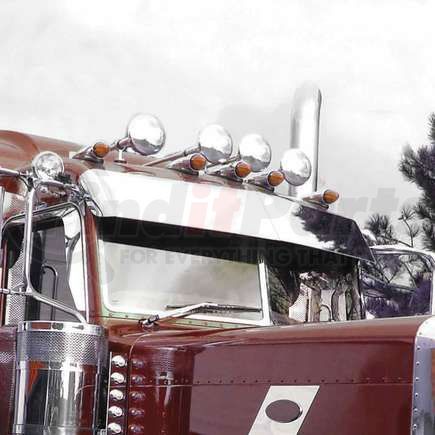 TRUX TSUN-P14 Sun Visor Sunvisor, 14", Boltless, Ultra Cab, for 2005-2007 Peterbilt 379