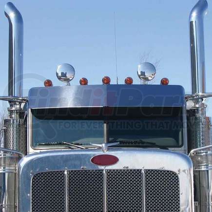 TSUN-P25 by TRUX - Sunvisor, 14", Boltless, Standard Cab, for 1987+ Peterbilt 379