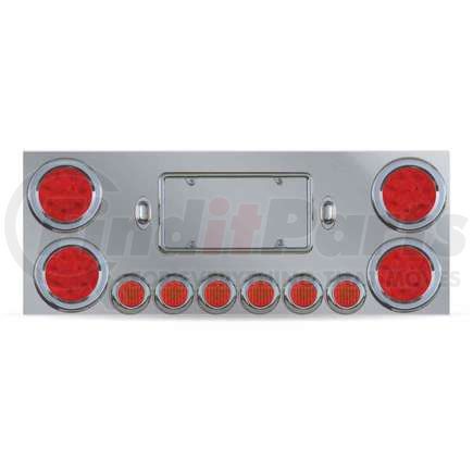 TU-9001L by TRUX - Center Panel, with 4 x 4" & 6 x 2" LEDs & 2 License LEDs