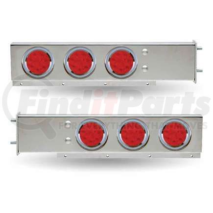 TU-9209L1 by TRUX - Mud Flap Hanger, with Flat Top and 6 x 4" LEDs and Bezels