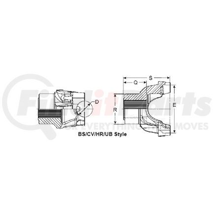 70-4-06977X by DANA - PINION SHAFT END YOKE