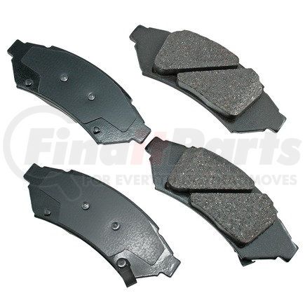 ACT1000 by AKEBONO - ProACT Ultra Premium Ceramic Disc Brake Pad Kit