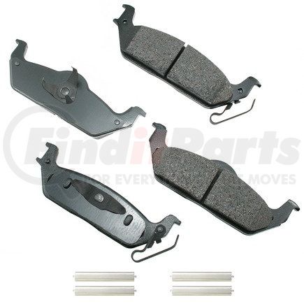 ACT1012A by AKEBONO - ProACT Ultra Premium Ceramic Disc Brake Pad Kit