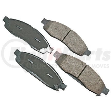 ACT1015 by AKEBONO - ProACT Ultra Premium Ceramic Disc Brake Pad Kit