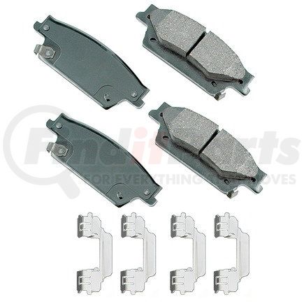 ACT1020 by AKEBONO - ProACT Ultra Premium Ceramic Disc Brake Pad Kit