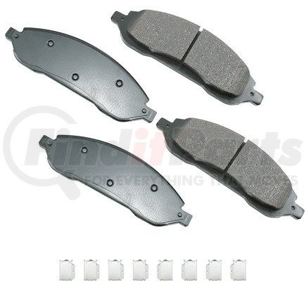 ACT1022 by AKEBONO - ProACT Ultra Premium Ceramic Disc Brake Pad Kit