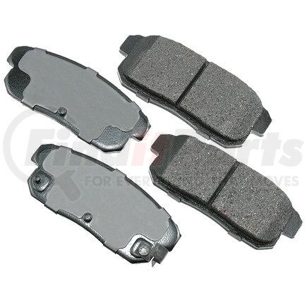 ACT1008 by AKEBONO - ProACT Ultra Premium Ceramic Disc Brake Pad Kit