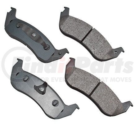 ACT1040 by AKEBONO - ProACT Ultra Premium Ceramic Disc Brake Pad Kit