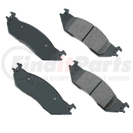 ACT1045 by AKEBONO - ProACT Ultra Premium Ceramic Disc Brake Pad Kit