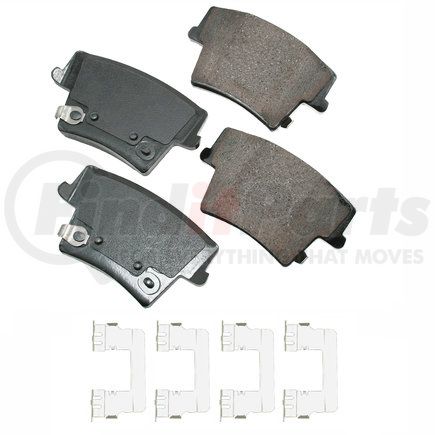 ACT1057A by AKEBONO - ProACT Ultra Premium Ceramic Disc Brake Pad Kit