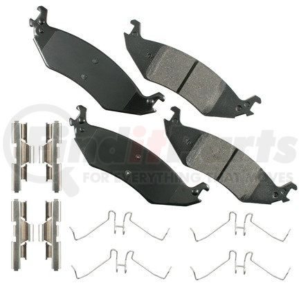 ACT1046 by AKEBONO - ProACT Ultra Premium Ceramic Disc Brake Pad Kit